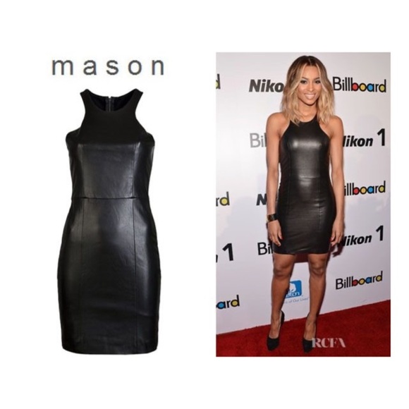 Mason Dresses & Skirts - MASON Leather-Front Dress